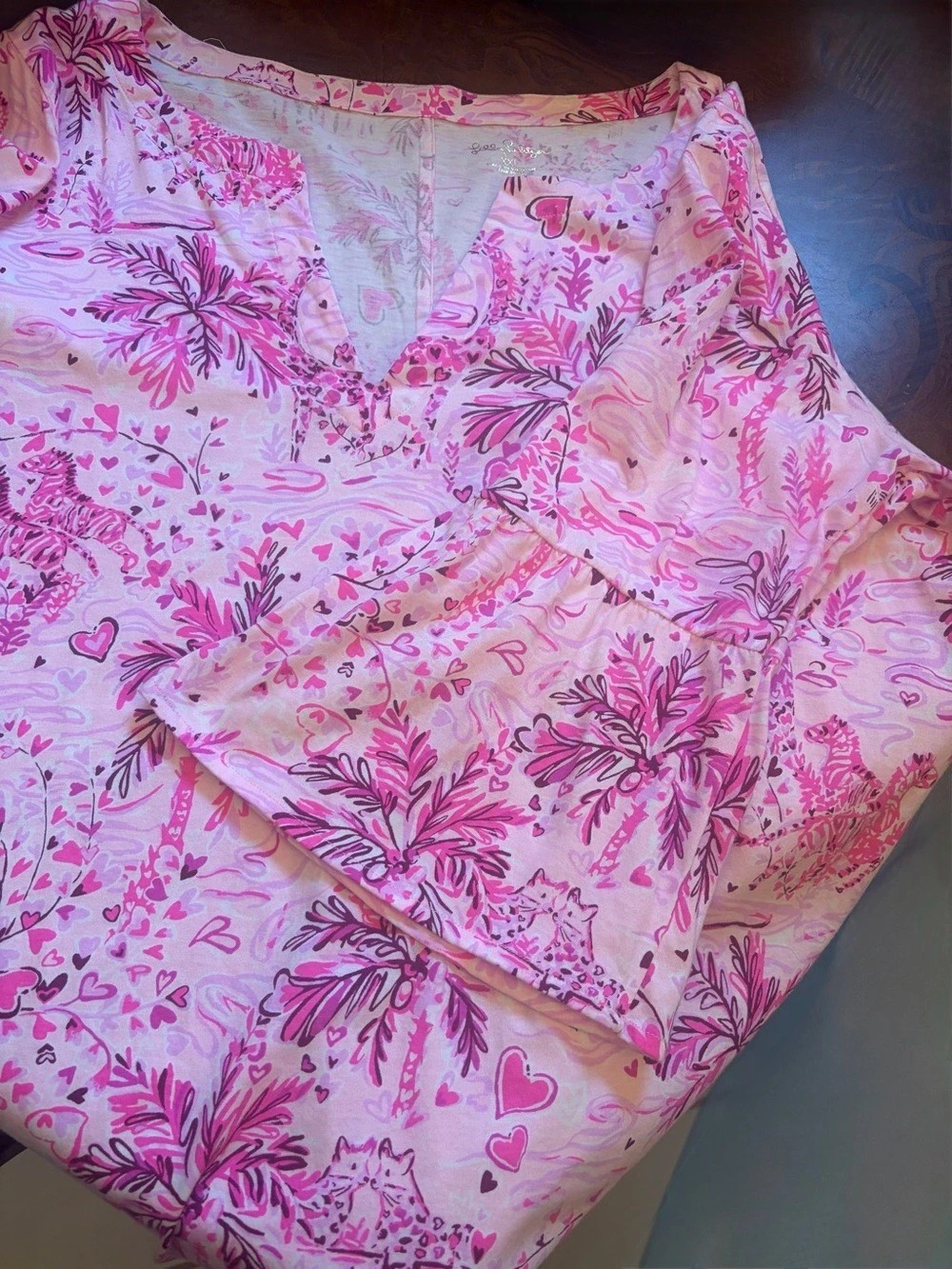 Lilly Pulitzer Floral Dress in Pink XXL Like New - Picture 8 of 9